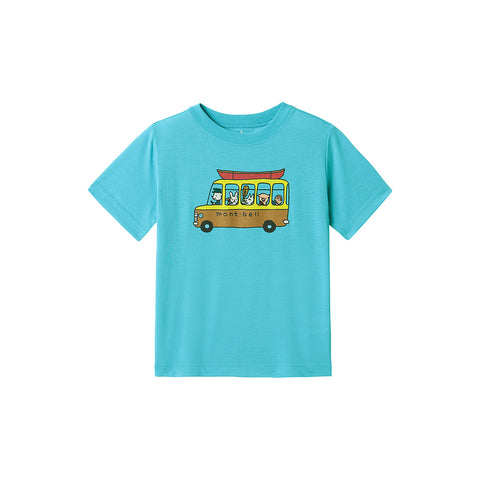 Montbell Kid's Wickron Tee Mont-bell Bus 1114211 短袖T恤 童裝