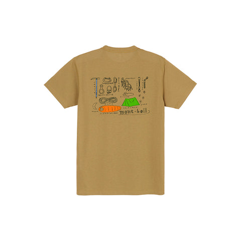 Montbell Unisex's Wickron Tee Mountain Gear 1114716 SS24 男女裝 短袖 T 恤 U'S