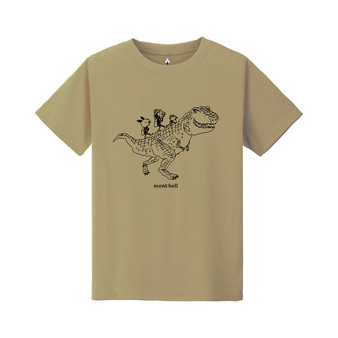 Montbell Kid's Wickron Dinosaur And Animals 130-160 1114860 SS25 短袖T恤 童裝 K'S