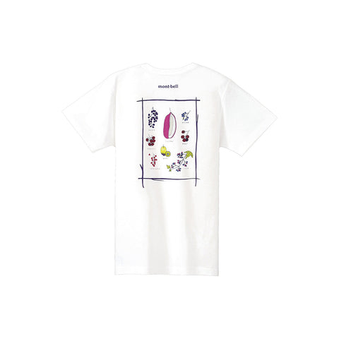 Montbell Women's Pear Skin Cotton Tee Wild Fruits Of Japan 21048309 SS24 女裝 短袖 T 恤 W'S