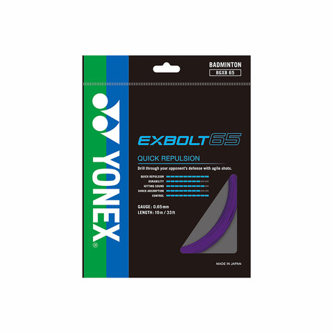 Yonex BG Exbolt 65 Badminton String BGXB65 羽毛球拍線