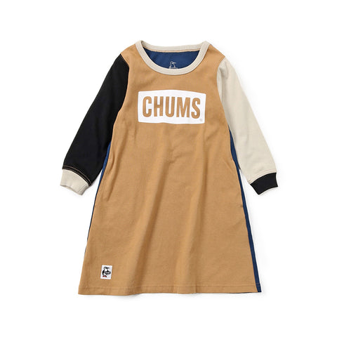 Chums Kid's Chums Logo Brushed Long Sleeves Dress CH21-1295 FW23 長裙 童裝 K'S