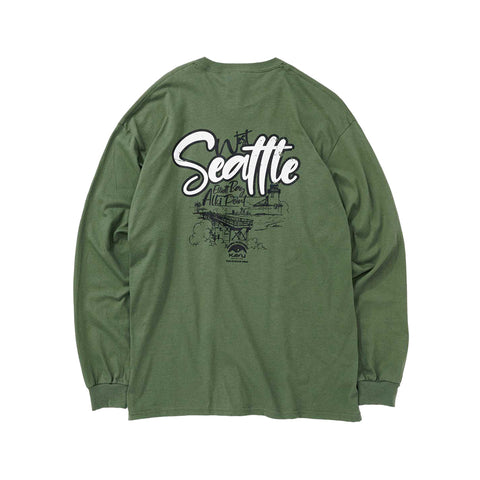 日版 Kavu Unisex's Long Sleeve W. Seattle Tee FW25 長袖上衣 男女裝 U'S