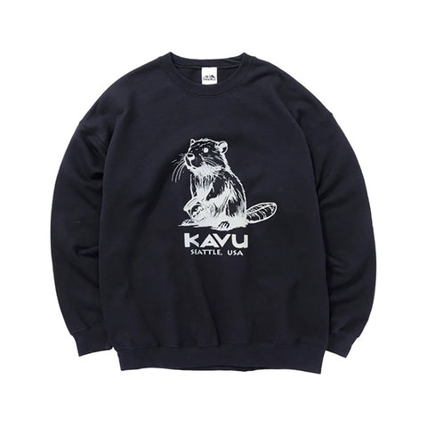 日版 Kavu Unisex's Beaver Sweat FW25 長袖衞衣 男女裝 U'S