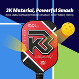 PKBRO MC3000 Pickleball Carbon Racket PK116 USAPA Approved 匹克球球拍