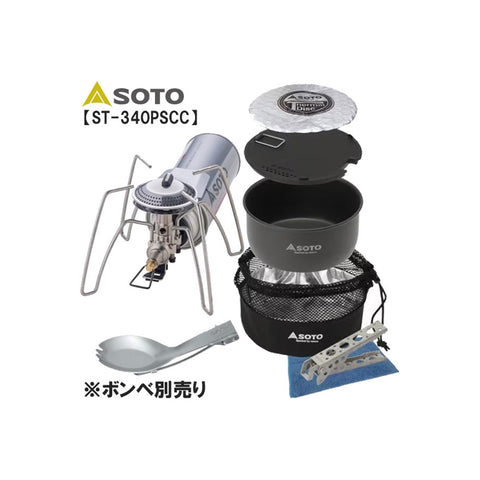 Soto Regulator Stove Range + Pocket Spork + Cooker Combo 蜘蛛爐 露營爐連鍋具 優惠套裝