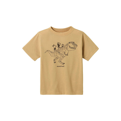 Montbell Kid's Wickron Tee Kyouryu To Doubutsu 1114585 SS23 短袖T恤 童裝