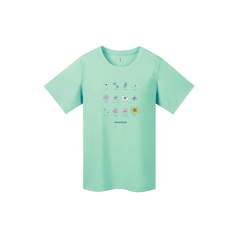Montbell Women's Wickron Tee Mountain Wild Flowers 1114650 SS23 女裝 短袖 T 恤 W'S