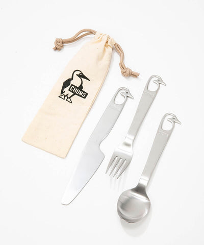 Chums CH62-1690 Booby Cutlery Set 不銹鋼 露營餐具套裝
