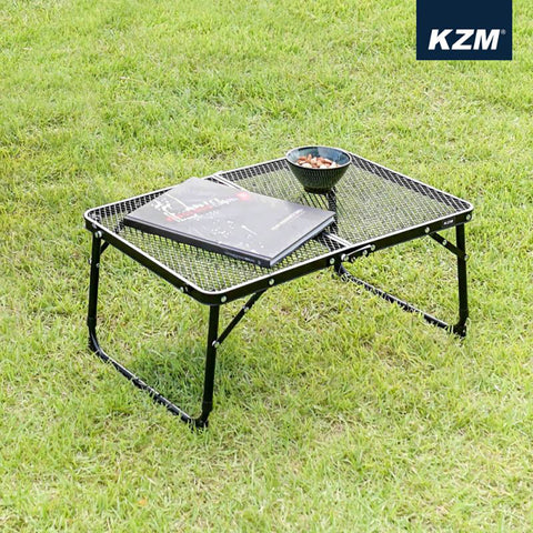 Kazmi Iron Mesh Slim Mini Table Black K8T3U011 迷你 網裝 摺疊 露營枱